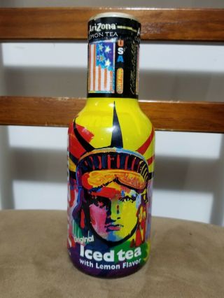 Arizona Iced Tea Ltd Ed Peter Max Statue Of Liberty Bottle