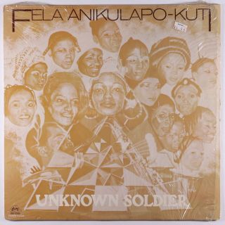Fela Anikulapo Kuti - Unknown Soldier Lp - Uno Melodic Vg,  Shrink
