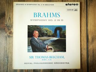 Hmv Asd348 - Brahms - Symphony No.  2 - Sir Thomas Beecham - Nm
