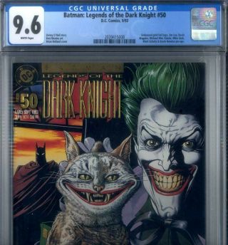 Primo: Legends Of Dark Knight 50 Nm,  9.  6 Cgc Bolland Joker Batman Dc Comics