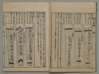 Mei Of Samurai Sword " Shinto " Antique Japanese Woodblock Print Book In The Edo