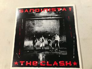 The Clash Sandinista On Epic Label 1980 3lp With Poster