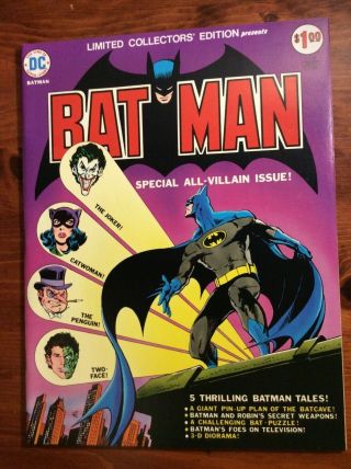Batman Dc Limited Collectors Edition C - 37 1975 Bronze Oversize Comic