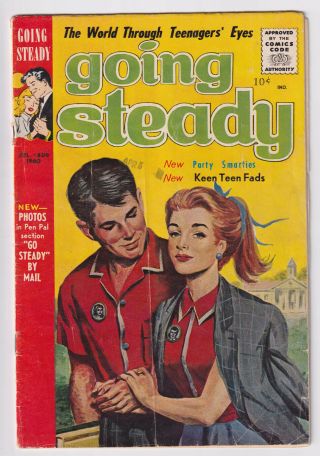 Going Steady Vol.  3 No.  6 (1960) Painted Cover; G/vg 3.  0