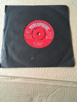THE BEATLES - LOVE ME DO - RED PARLOPHONE 45 - R 4949 3