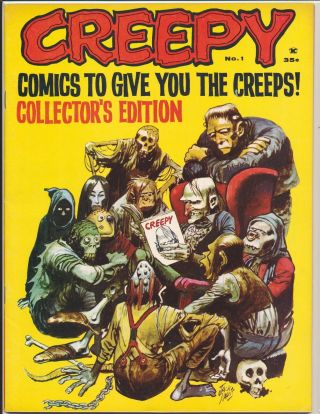 Creepy 1 (1964) 1st Appearance Of Uncle Creepy Frank Frazetta Art Fine