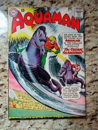 1963 1960s Aquaman No.  12 Comic Book Dc Comics Fine Plus White Pages