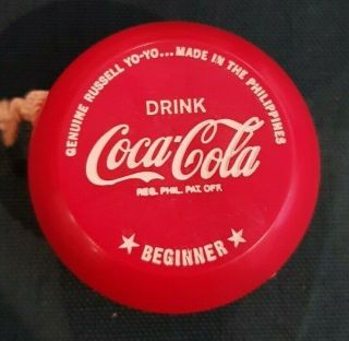 Vintage Russell Coca - Cola Beginners Yo Yo 1970 