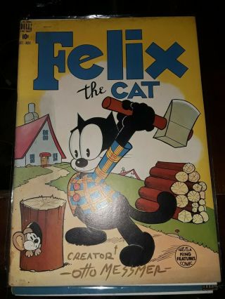 Felix The Cat Comic Book 5 Autograohed By Otto Messemer Creator Of Felix