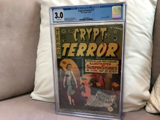 The Crypt Of Terror 17 Cgc Graded 3.  0
