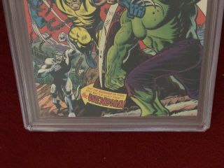 Incredible Hulk 181 CGC 9.  6 (1st App Wolverine) 1974  3