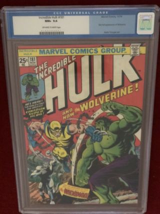 Incredible Hulk 181 CGC 9.  6 (1st App Wolverine) 1974  5
