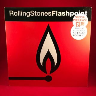 Rolling Stones Flashpoint 1991 Uk Vinyl Lp,  Booklet Live