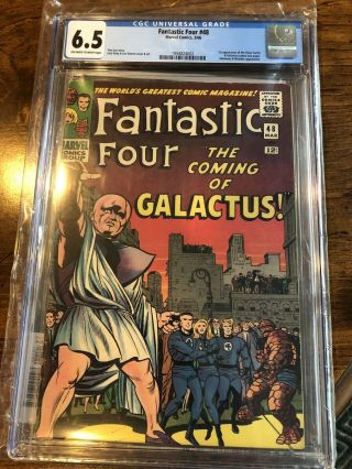 Fantastic Four 48 (3/66) Cgc 6.  5 1st App.  Of The Silver Surfer & Galactus