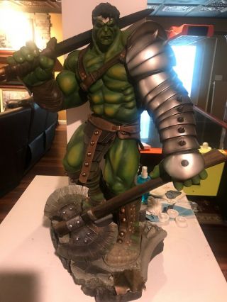 Sideshow King Hulk Exclusive Premium Format Figure Statue Marvel Sample