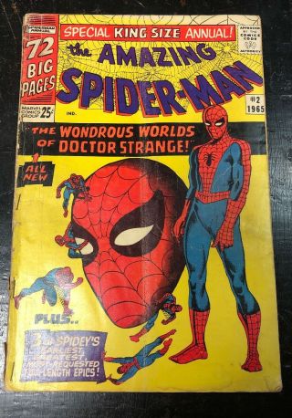 The Spider - Man Special King Size Annual 2 1965 Gd -
