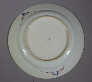 FINE ANTIQUE 18TH CENTURY CHINESE PORCELAIN HAND PAINTED BLUE & WHITE PLATE 2 3