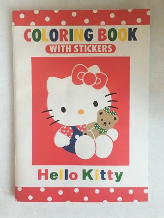 Vintage Sanrio Hello Kitty Coloring Book 1993