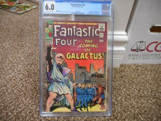 Fantastic Four 48 Cgc 6.  0 Marvel 1966 1st Appearance Of Silver Surfer Galactus