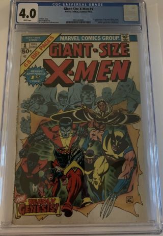 Giant - Size X - Men 1 Cgc 4.  0 2015464001 - 1st Appearance Of The X - Men
