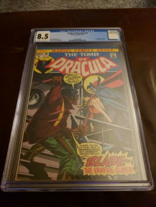 Tomb Of Dracula 10 Cgc 8.  5 Ow/w 1st App Of Blade Marvel 1973 Movie On Way Rare