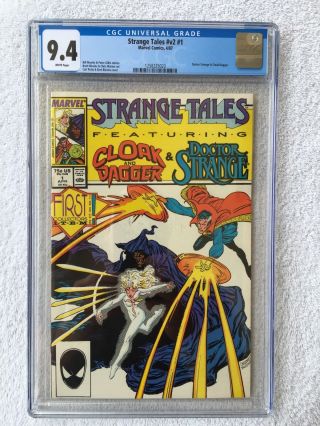 Cgc 9.  4 Strange Tales 1.  Cloak & Dagger.  Dr.  Strange.  1987.