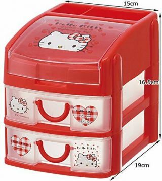Skater Sanrio chest CHE3N Hello Kitty mini glove compartment drawer.  fromJAPAN 2
