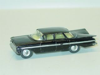 Vintage Corgi Toys Chevrolet Impala,  Die Cast Toy Vehicle,  Black W/white Stripe