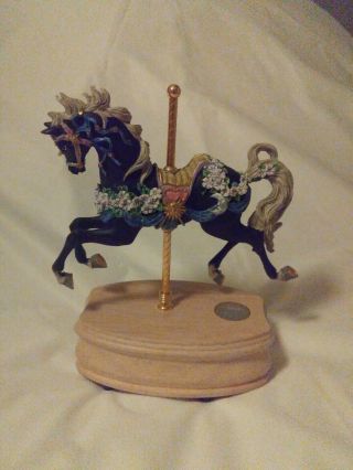 Westland Designs Le Carousel Horse Music Box " Music Of The Night "