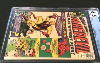 Comic Book Daredevil 1 Marvel 1964 CGC 6.  5 Fine,  White Pages 5
