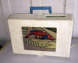 Vintage Spider - Man Record Player Phonograph Turntable 6