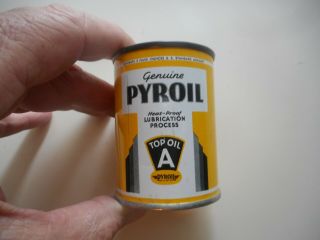 Vintage Mini Pyroil Tin Oil Can Bank.  See Other I Have Listed