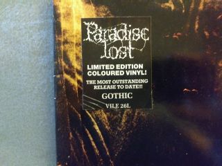 Paradise Lost - Gothic - RARE 1991 Limited Edition Red Vinyl LP Death Metal 2