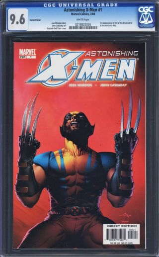 Astonishing X - Men 1 Cgc 9.  6 Whedon Dell 