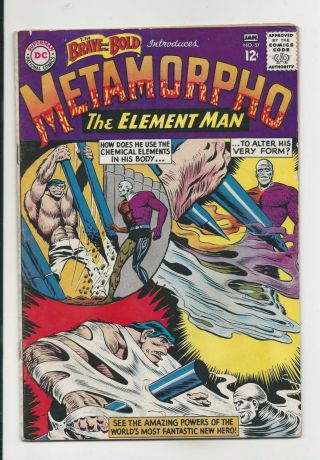 The Brave And The Bold Dc Comics Metamorpho 57 Hero Silver Age Mid Grade,