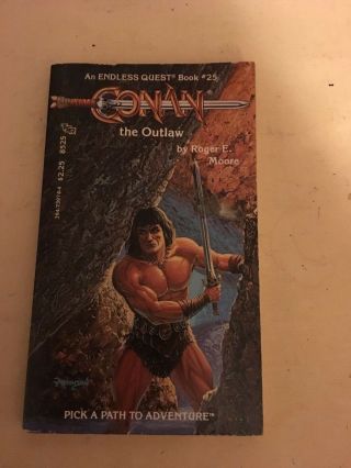Conan The Outlaw Endless Quest Book 1985 Rare