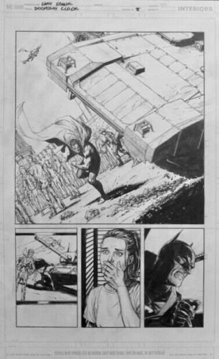 Gary Frank Doomsday Clock Comic Art 8 P25 Batman,  Watchmen,  Superman