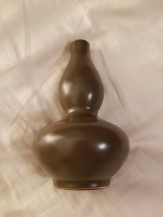 Chinese Teadust Wanli Mark Double Gourd Vase