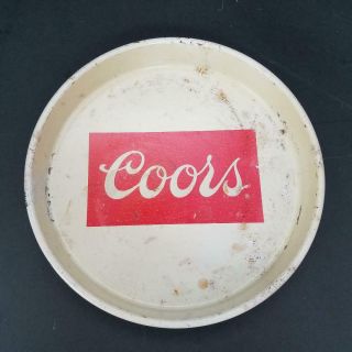 Coors 13 " Round Vintage Metal Tray