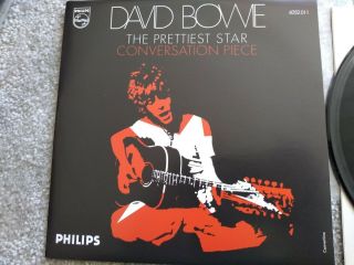 David Bowie The Prettiest Star Picture Sleeve Italian Black Vinyl Counterfeit