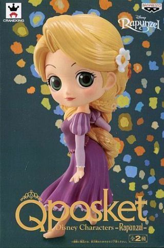 Banpresto Q Posket Disney Princess Tangled Rapunzel Figure A Normal Color Ver. 4