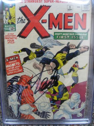 X - Men 1 CGC 3.  5 1963 Marvel Comic Signed by Stan Lee 3