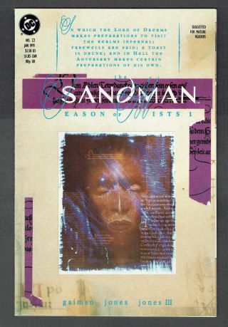 Sandman 22 First Daniel Appearance Key Dc Comics 1991 Nm Classic Neil Gaiman