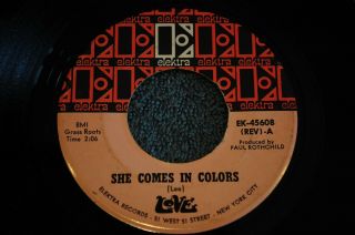 Garage / Psych 45 Rpm Record By - Love - She Comes In Colors / Orange Skies