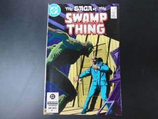 Saga Of Swamp Thing 21 Alan Moore Origin Fn/vf Dc Comics