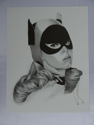Batgirl Art Print,  Signed By Cory Smith,  Yvonne Craig