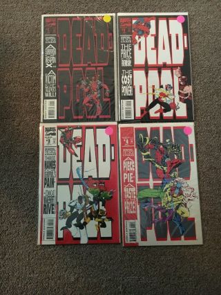 Deadpool The Circle Chase 1 2 3 4.  Vf/nm Bagged Since