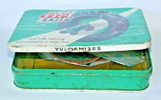 HUGE Vintage Rema TIP TOP Vulcanise Tin Box Tubeless Repair Kit TIRE 4 patch 3