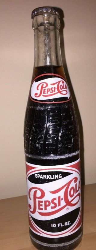 Rare Vintage 1950’s Sparkling Pepsi Cola Bottle,  10 Oz.  Rocky Mount,  Nc
