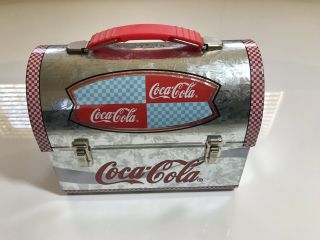 Vintage Coca Cola - - Coca - Cola Collector Lunch Box - - Galvanized - - 7 " Long - -